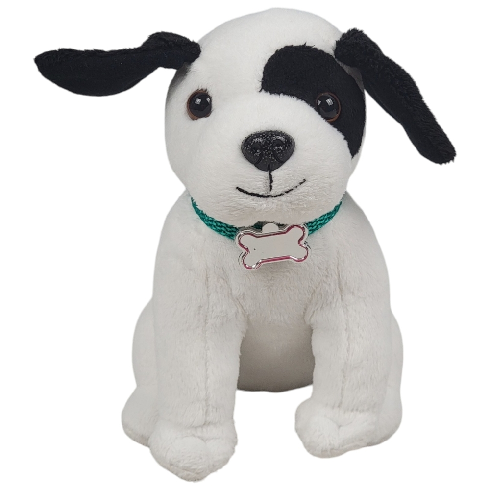 Our Generation Puppy Dog 6.5" Plush White Black - Battat
